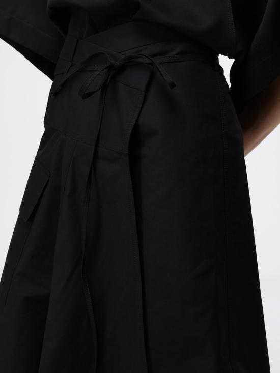 26FW 보테가베네타 롱 스커트 872760V6D10 1010 Black - BOTTEGA VENETA