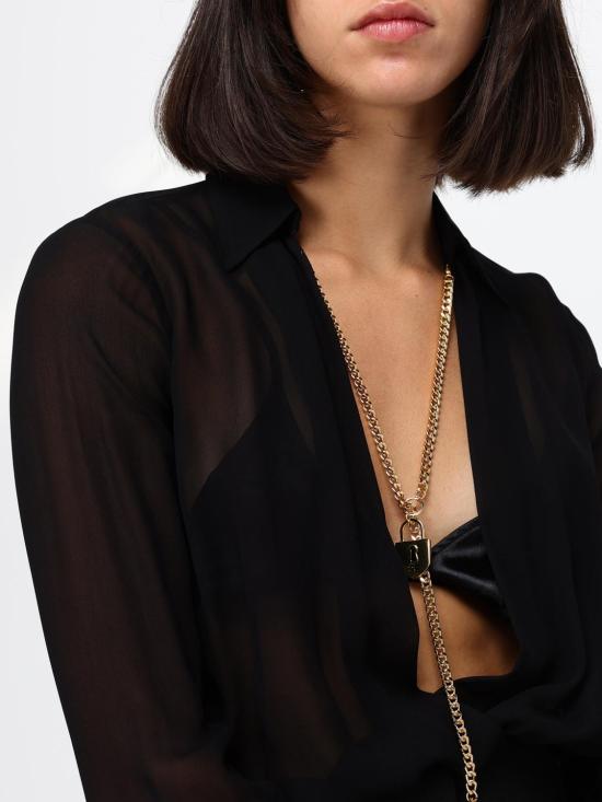 26FW 엘리자베타프랜치 블라우스 CB00966E2 110 Black - ELISABETTA FRANCHI