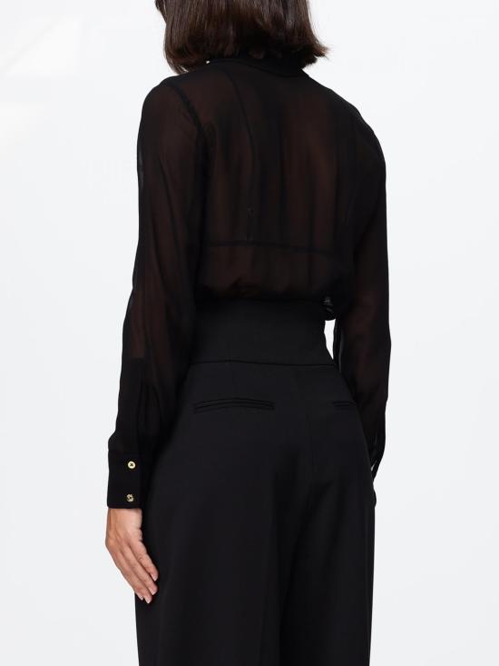 26FW 엘리자베타프랜치 블라우스 CB00966E2 110 Black - ELISABETTA FRANCHI