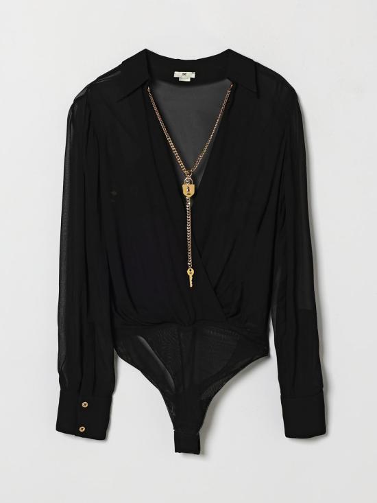 26FW 엘리자베타프랜치 블라우스 CB00966E2 110 Black - ELISABETTA FRANCHI