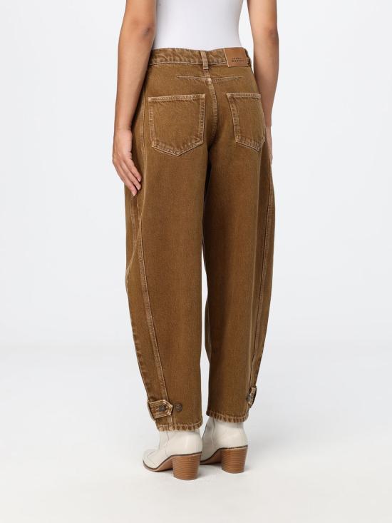 26FW 이자벨마랑 레자 크롭 진 레자 크롭 진 PA0779FAD3H01I 50BZ Bronze - ISABEL MARANT
