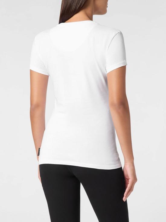 26SS 필립 플레인 반팔 티셔츠 UADCWTK3557PJY002N 01 White - PHILIPP PLEIN