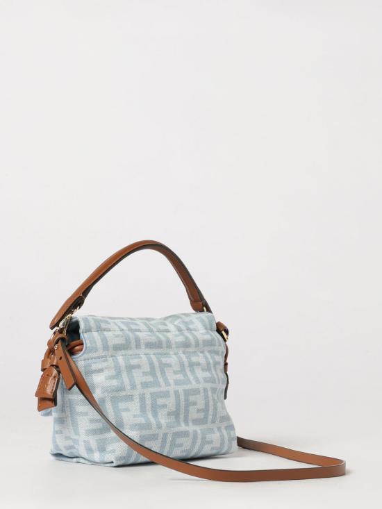 26FW 펜디 맘마 바게트 스몰 FF 데님 미니백 8BS105AY6Q F1WM6 Blue - FENDI