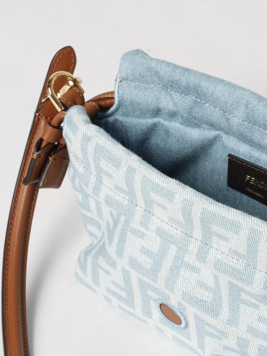 26FW 펜디 맘마 바게트 스몰 FF 데님 미니백 8BS105AY6Q F1WM6 Blue - FENDI