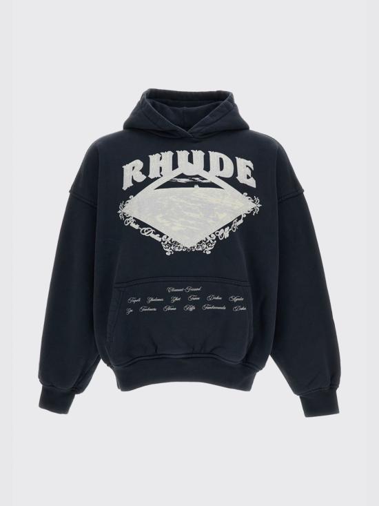 26FW 루드 긴팔 티셔츠 RHPF26HO08012 6505 Black - RHUDE