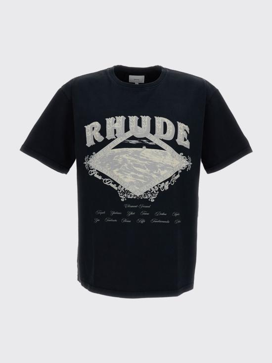 26FW 루드 반팔 티셔츠 RHPF26TT08012 6505 Black - RHUDE