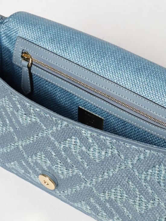 26FW 펜디 미디엄 위빙 라피아 바게트 백 8BR600AY6G F1X82 Blue - FENDI