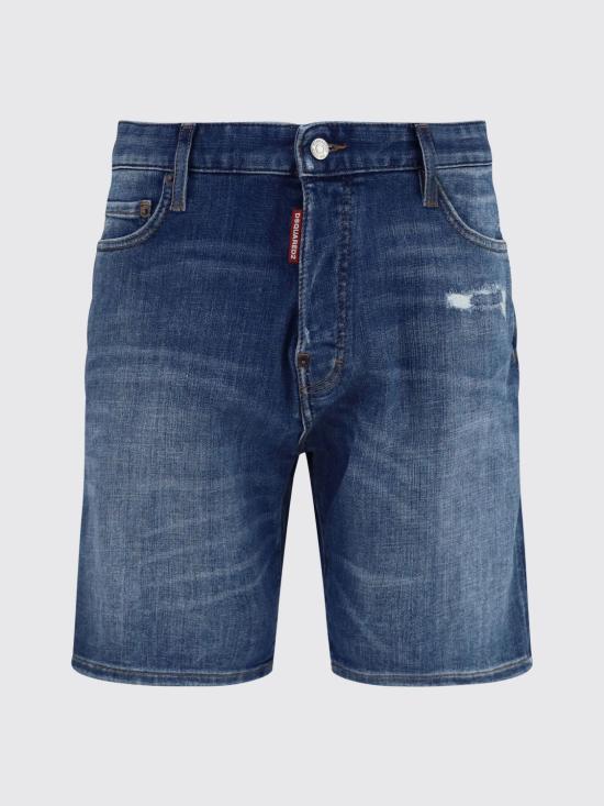 26FW 디스퀘어드2 데님 숏팬츠 S74MU0990S30872 470 Navy - DSQUARED2