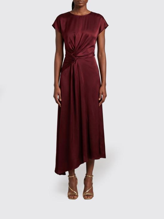 26FW 빅토리아 베컴 롱 원피스 1226WDR007292D 2 Burgundy