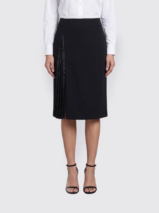 26FW 질샌더 미디 스커트 J02MA0402J40356 001 Black