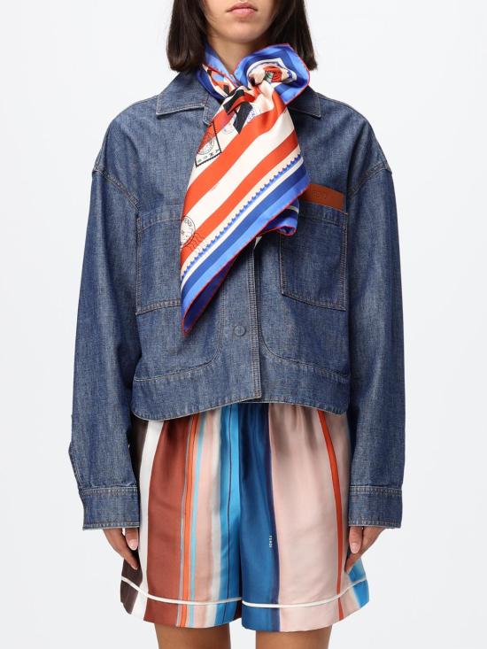 26FW 펜디 머플러/스카프 FXT091B13K F1WSF Gnawed Blue - FENDI