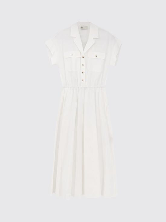 26FW 토리버치 롱 원피스 185782 100 White - TORY BURCH
