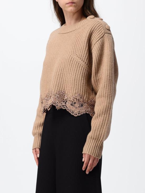 26FW 끌로에 스웨터 CH26AMP18715 218 Camel - CHLOE