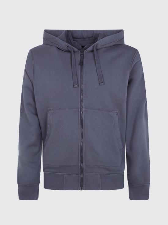 26FW 스톤 아일랜드 오가닉 코튼 플리스 레귤러 핏 후드 집업 6100061S0051 V0062 Grey 1 - STONE ISLAND