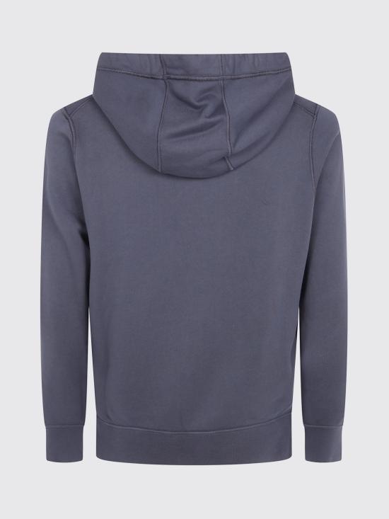 26FW 스톤 아일랜드 오가닉 코튼 플리스 레귤러 핏 후드 집업 6100061S0051 V0062 Grey 1 - STONE ISLAND