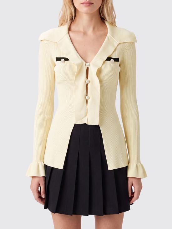 26FW 셀프 포트레이트 가디건 PF26132TY Yellow