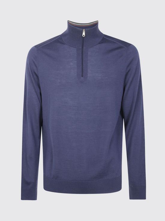 26FW 폴 스미스 집업 니트 M1R971ZW03154 43 Blue - PAUL SMITH