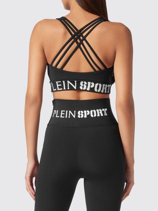 26SS 플레인스포츠 트레이닝 티셔츠 PACCWJU0023STE003N 02 Black - PLEIN SPORT