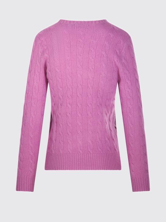 26FW 폴로 랄프로렌 폴로 자수 케이블 니트 스웨터 211971865 506 Pink - POLO RALPH LAUREN