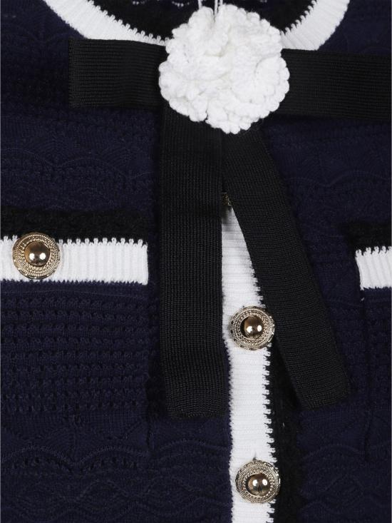 26FW 셀프 포트레이트 롱 원피스 PF26072MAN NAVY Blue - SELF PORTRAIT