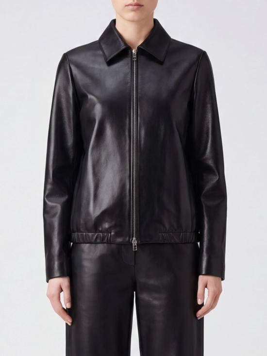 26FW 케이트 잭슨 레더 자켓 잭슨 레더 자켓 6175937 200 Black