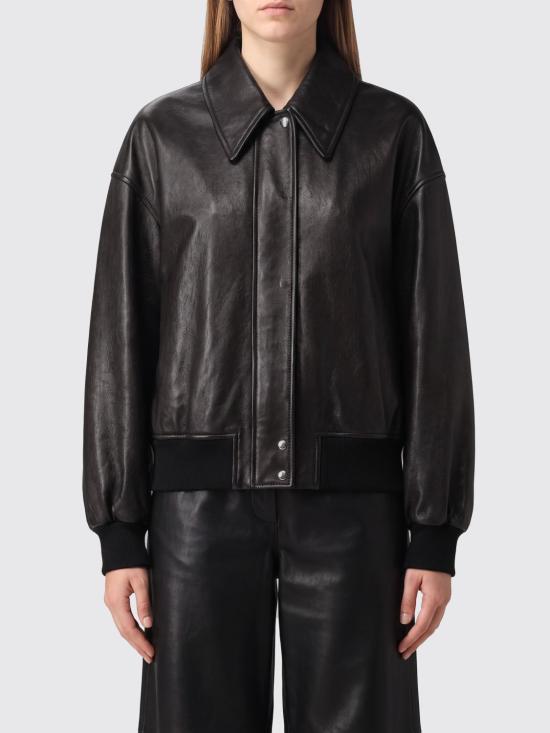26FW 케이트 쉘맨 레더 자켓 쉘맨 레더 자켓 6166729 200 Black