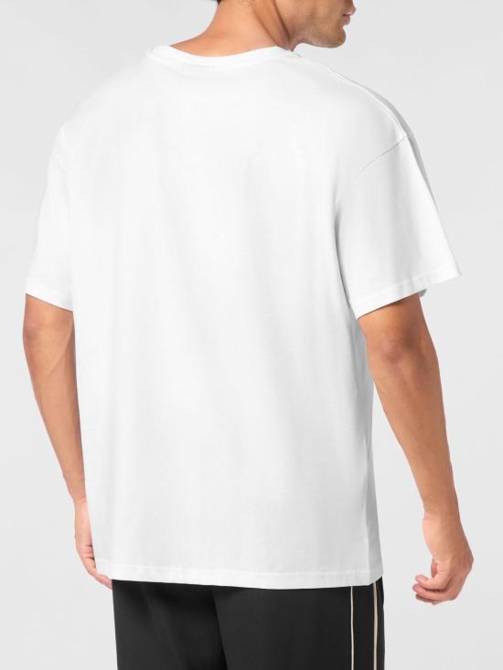 26SS 플레인스포츠 반팔 티셔츠 PAECMTK8324STE001N 01 White - PLEIN SPORT