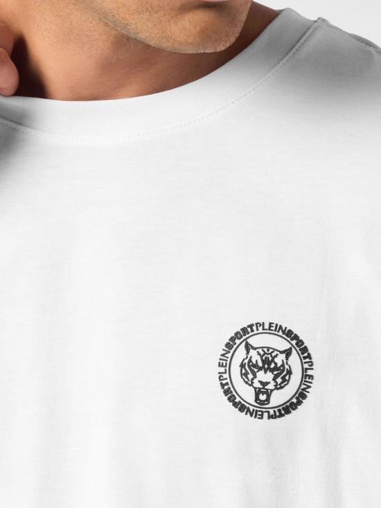 26SS 플레인스포츠 반팔 티셔츠 PAECMTK8324STE001N 01 White - PLEIN SPORT
