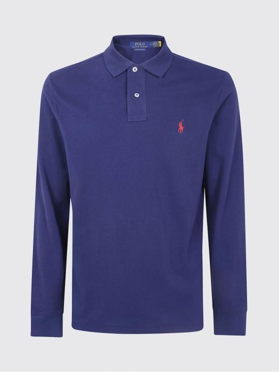 26FW 폴로 랄프로렌 클래식 핏 코튼 폴로 셔츠 710680790 046 Blue - POLO RALPH LAUREN