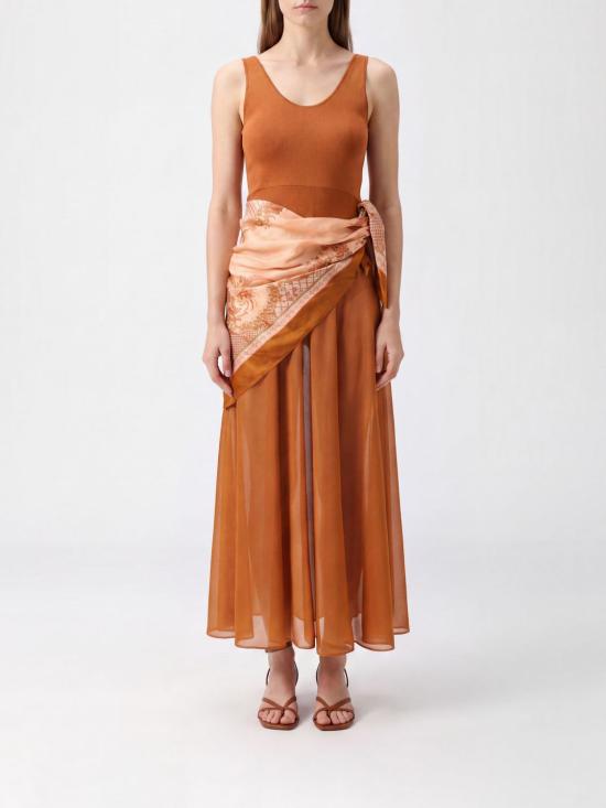 26FW 짐머만 롱 원피스 7374DSS261 TAPT Brown