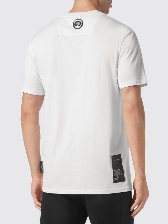 26SS 플레인스포츠 반팔 티셔츠 SACCMTK6036SJY001N 01 White - PLEIN SPORT