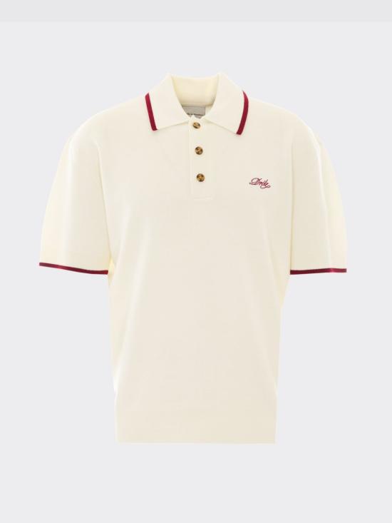 26FW 드롤드무슈 폴로 티셔츠 PO194WO007 OW White - DROLE DE MONSIEUR