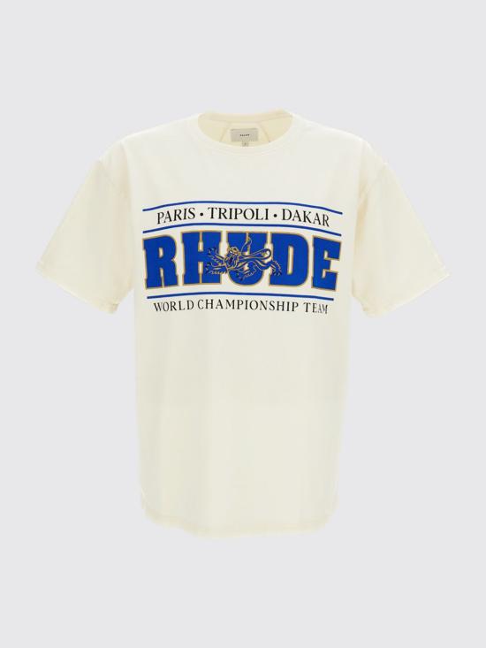 26FW 루드 반팔 티셔츠 RHPF26TT05012 6184 White - RHUDE