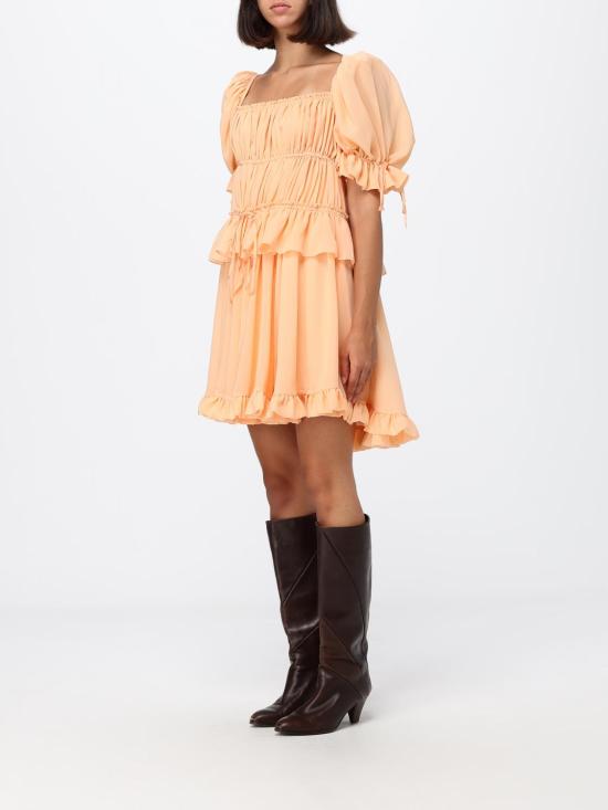 26FW 끌로에 롱 원피스 CH26ARO71002 81L Orange - CHLOE