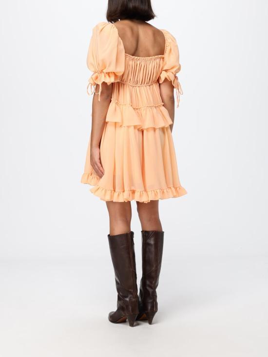 26FW 끌로에 롱 원피스 CH26ARO71002 81L Orange - CHLOE