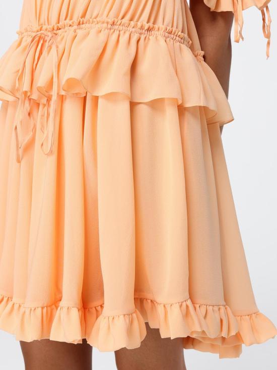 26FW 끌로에 롱 원피스 CH26ARO71002 81L Orange - CHLOE