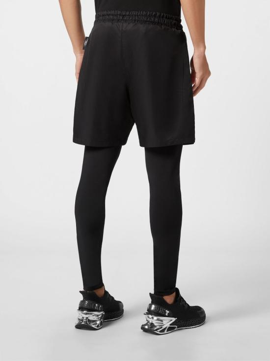 26SS 플레인스포츠 숏팬츠 FACCMJT2139STE003N 02 Black - PLEIN SPORT