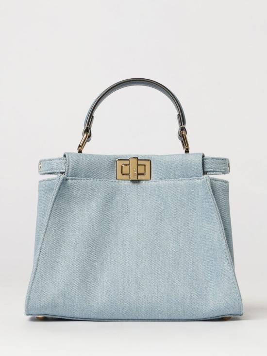 26FW 펜디 피카부 미니 데님 토트백 8BN244AY6V F1X1P Denim