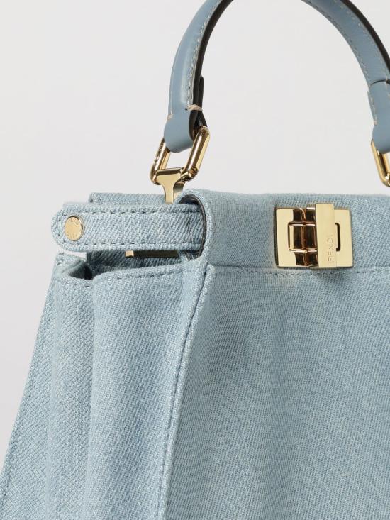 26FW 펜디 피카부 미니 데님 토트백 8BN244AY6V F1X1P Denim - FENDI