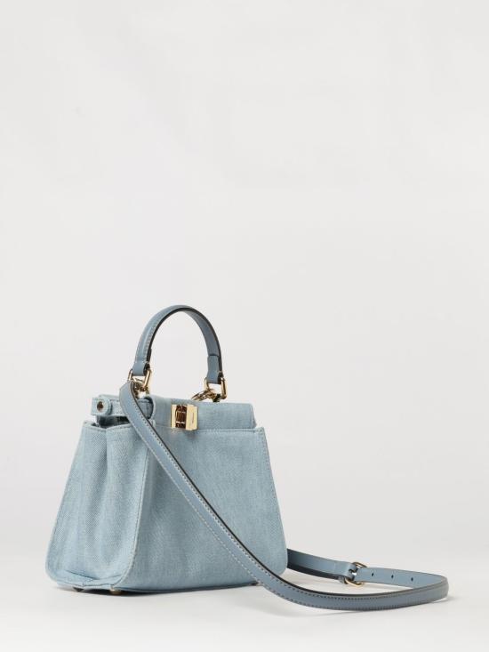 26FW 펜디 피카부 미니 데님 토트백 8BN244AY6V F1X1P Denim - FENDI