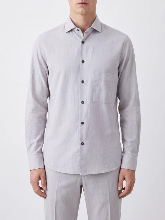 26FW 지기 첸 긴팔 셔츠 0M2620707 51 Grey