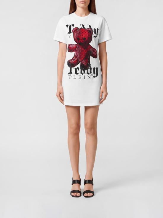 26SS 필립 플레인 숏 원피스 UABCWTG0280PJY002N 01 White