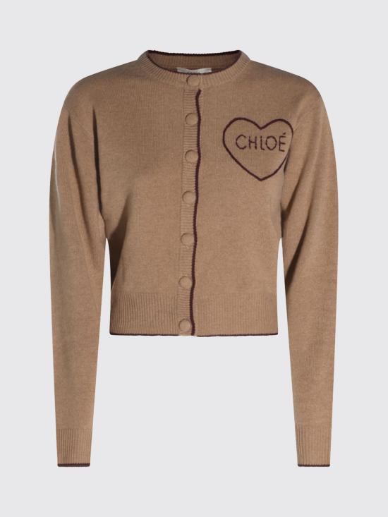 26FW 끌로에 가디건 CH26AMC15710 218 Brown - CHLOE
