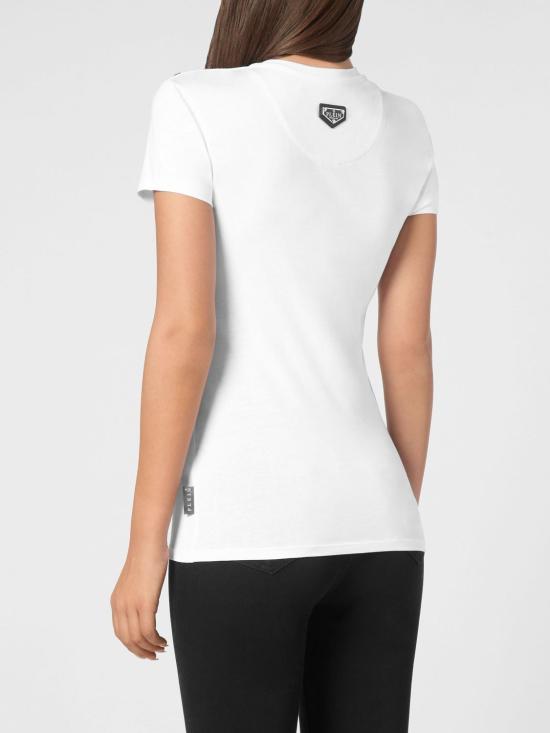26SS 필립 플레인 반팔 티셔츠 UADCWTK3552PJY002N 01 White - PHILIPP PLEIN
