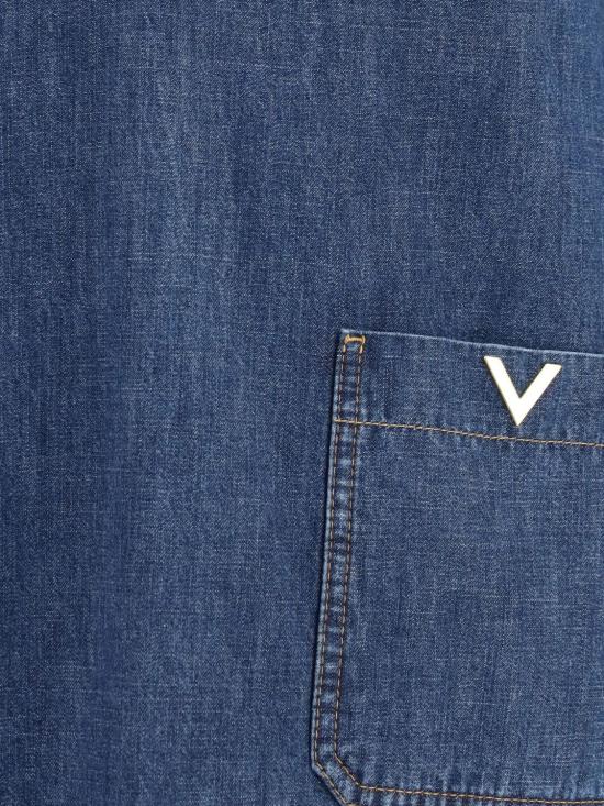 26FW 발렌티노 가라바니 데님 셔츠 DB03R9YA 528 Denim - VALENTINO GARAVANI
