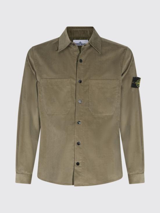 26FW 스톤 아일랜드 긴팔 셔츠 1200042S0144 V005G Military - STONE ISLAND