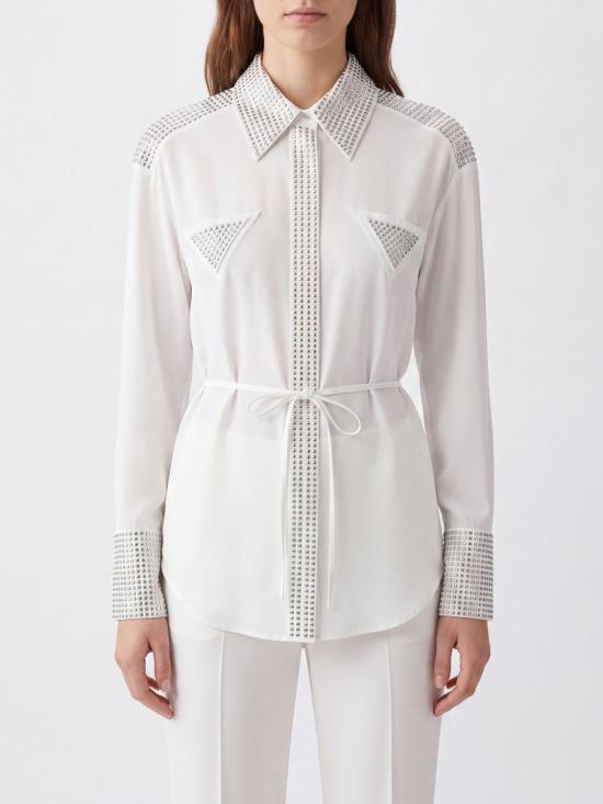 26FW 핑코 셔츠 107593A3L0 Z04 White