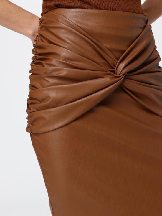 26FW 엘리자베타프랜치 미디 스커트 GO21966E2 FK3 Brown - ELISABETTA FRANCHI