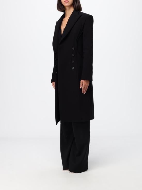 26FW 엘리자베타프랜치 코트 CP00466E2 110 Black - ELISABETTA FRANCHI