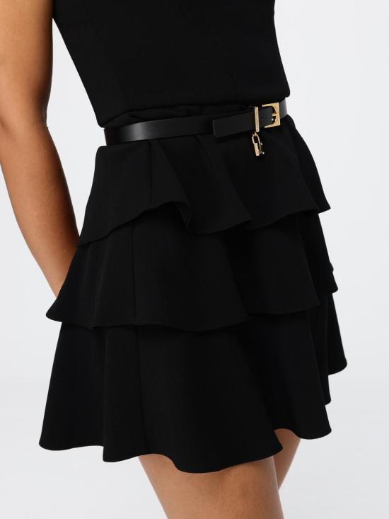 26FW 엘리자베타프랜치 롱 원피스 AB97966E2 110 Black - ELISABETTA FRANCHI